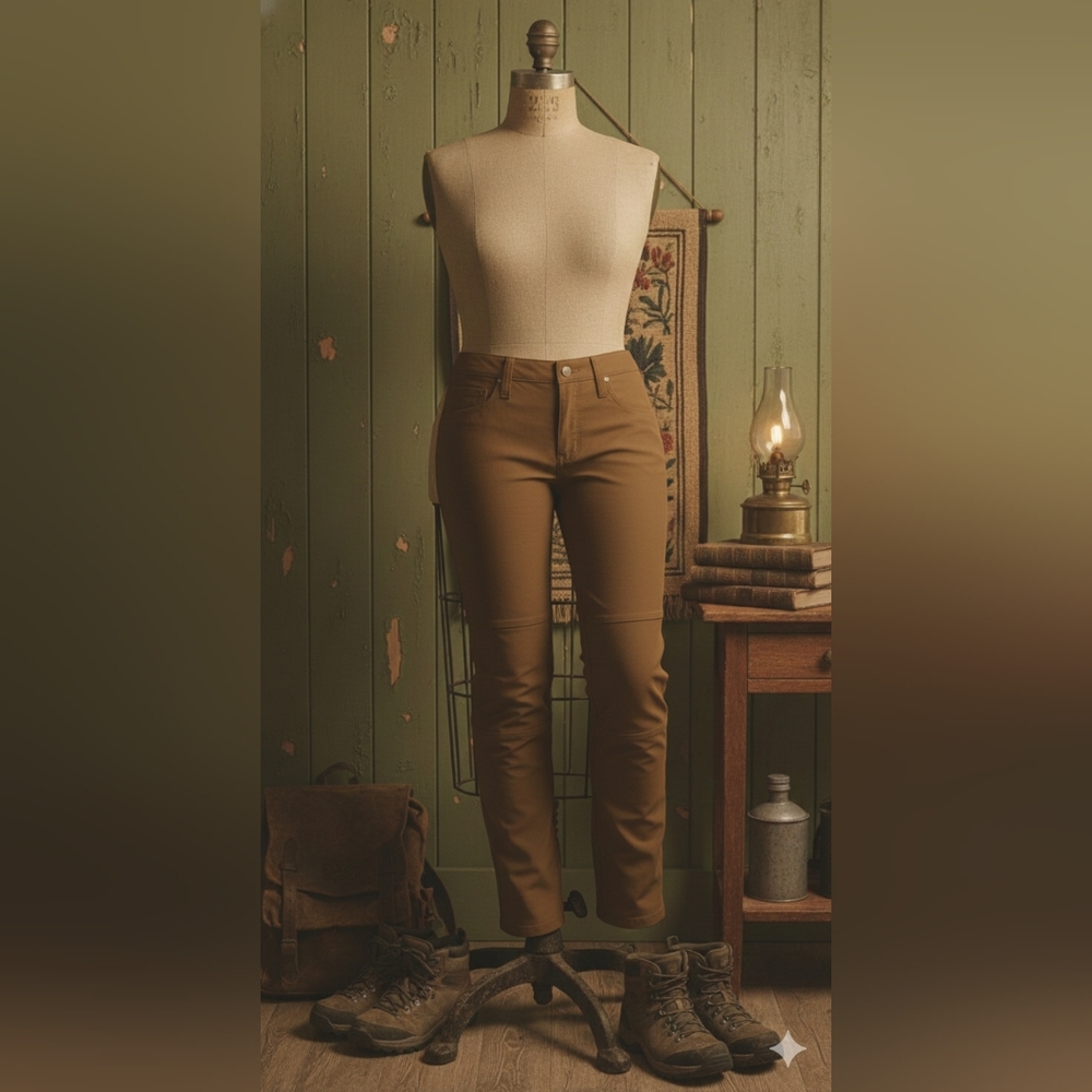 Wrangler RIGGS Workwear Tech Pants 10x32 Brown Utility Work Pants Stretch Nylon